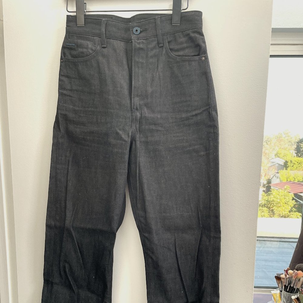 G-Star Raw Denim Tedie Ultra High Straight Jeans - Black